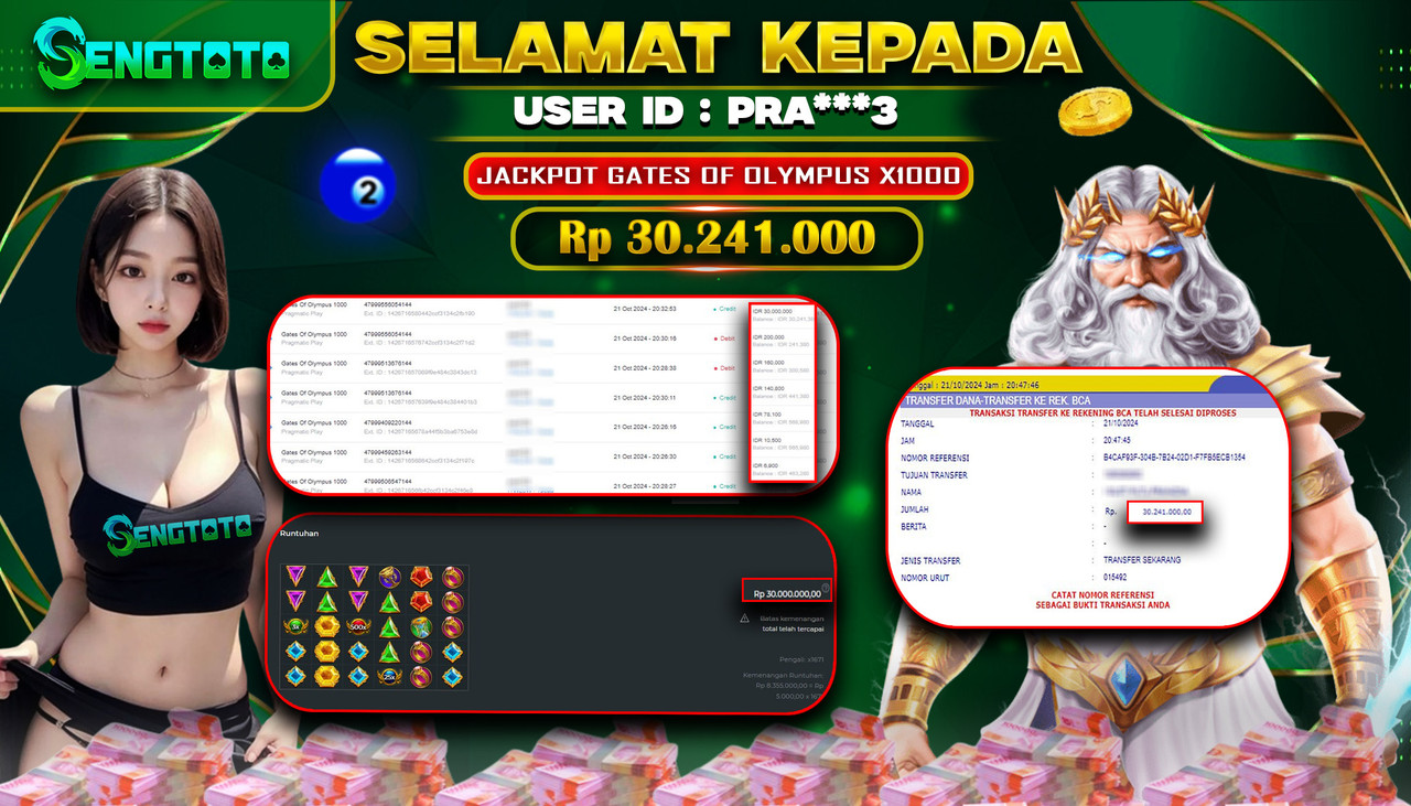 BUKTI PEMBAYARAN SLOT GATES OF OLYMPUS 1000