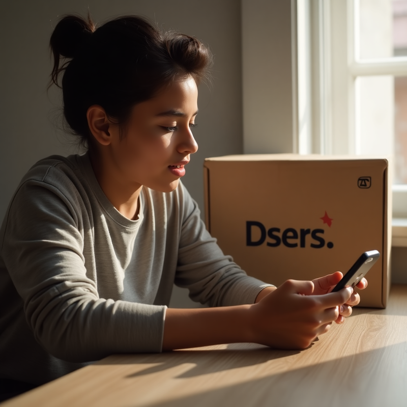 Customer tracking delivery via smartphone