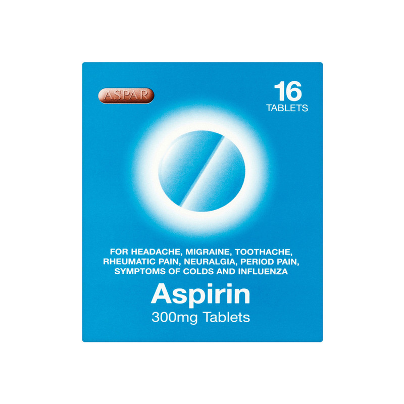 ASPAR ASPIRIN 300MG 16 S