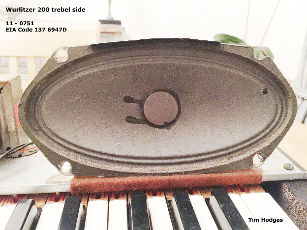 wurli speaker treb 11 - 0751 EID Code 137 6947D smlxx .