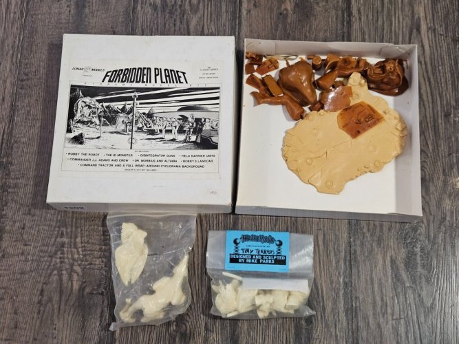 8 Forbidden Planet Diorama Lunar Models