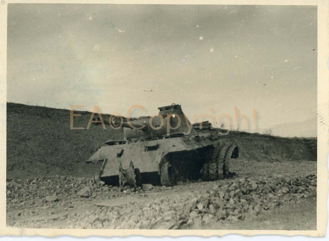 Kämpfe Italien Nettuno Panzer Tank Panther Foto1