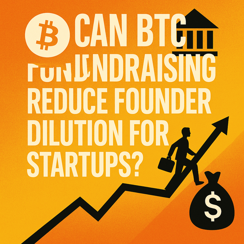 Can BTC fundraising reduce founder dilution for startups?