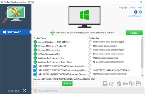 Product Key Recovery Tool v1.0.0 Multilingual