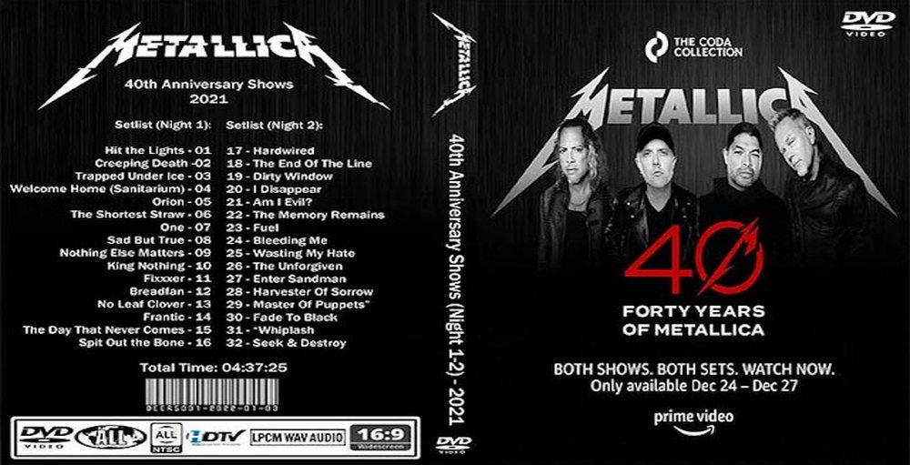 Metallica - 40th Anniversary Live at Chase Center (2021)