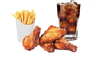 Menú alitas de pollo