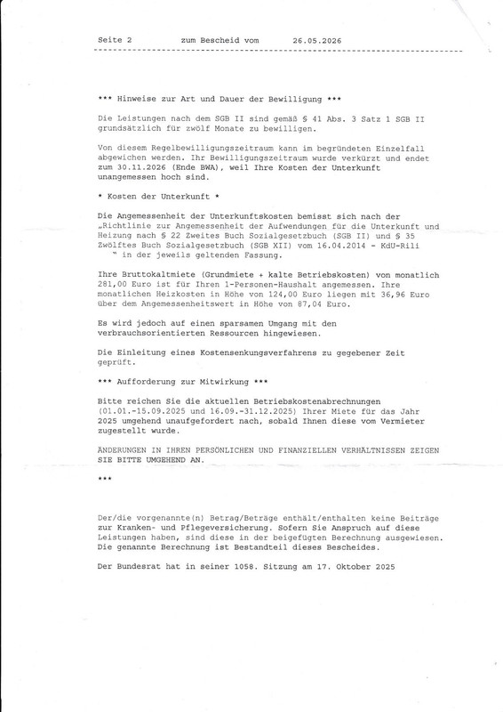 Alg II Bescheid 26 05 2026 2