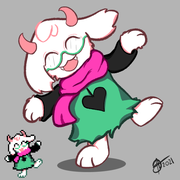 Redraw of Ralsei by duckaum