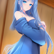 00185-55951679-1girl,full_body,(blue_eyes),(blue_long _hair),wavy_hair,off_shoulder, on_back, open_c