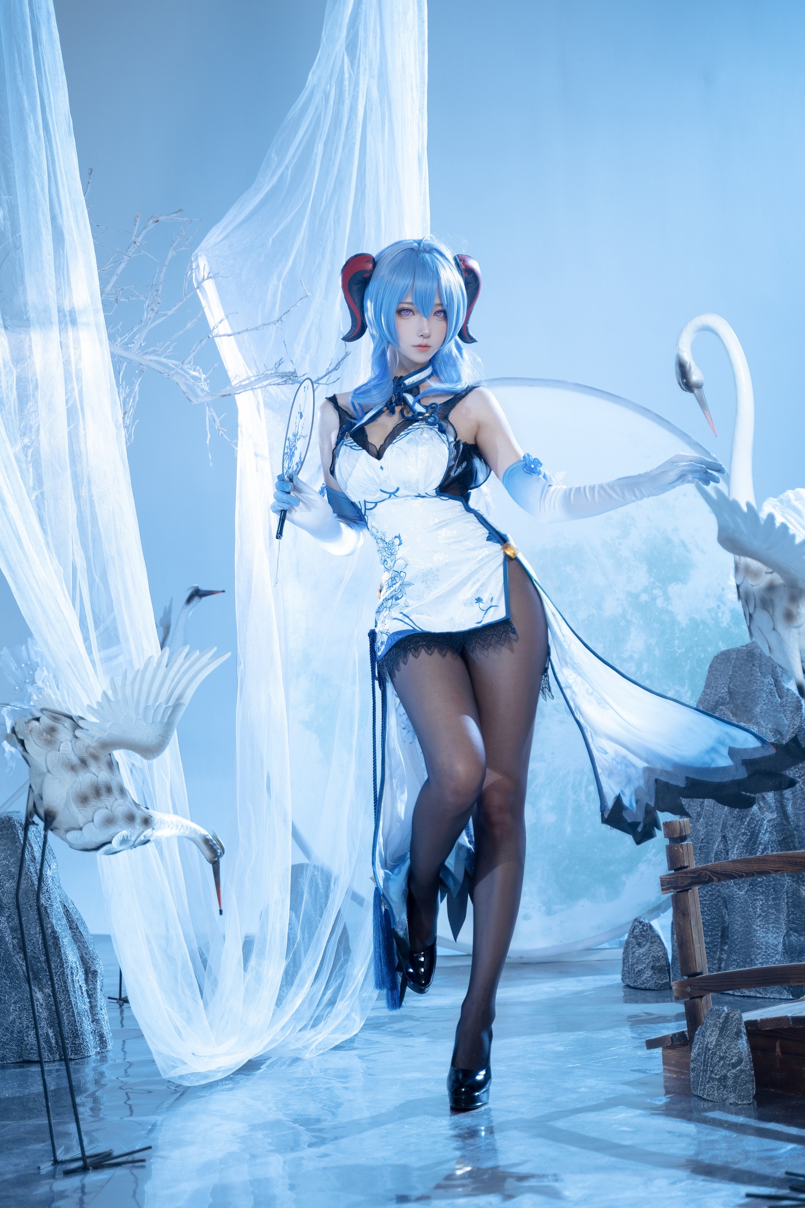 Seya-狮砸 – 原神 甘雨青花瓷 Cosplay 高清写真（12P-139MB）插图