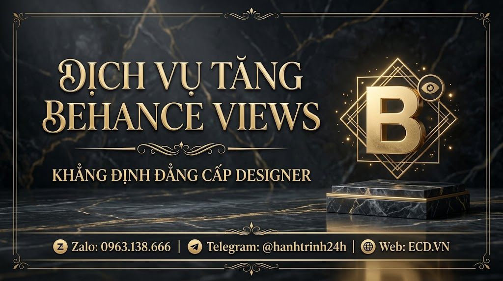 tăng behance views real tăng tương tác