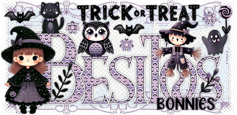 Besos Purple Halloween bonnies