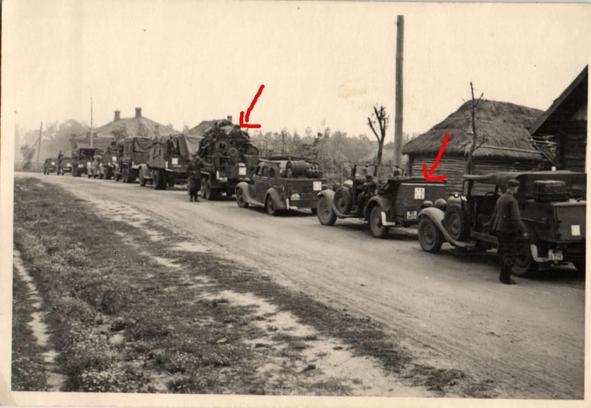Fahrzeugkolonne, Kennung Vormarsch Rußland1941