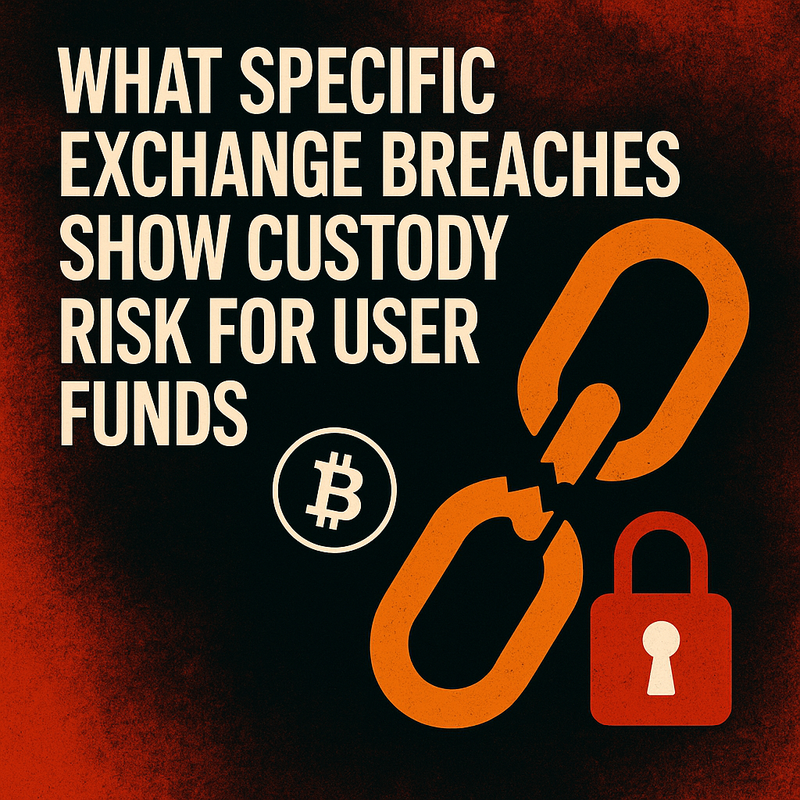 What specific exchange breaches show custody risk for user funds