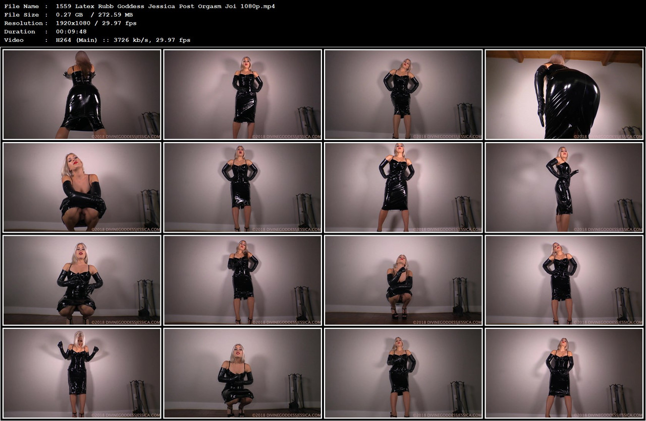 1559 Latex Rubb Goddess Jessica Post Orgasm Joi 1080p mp4