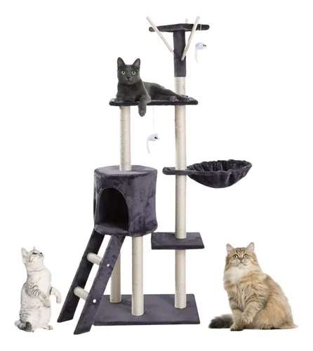 Mercado Libre: Rascadero Arbol Torre Para Gatos De Sisal 138cm