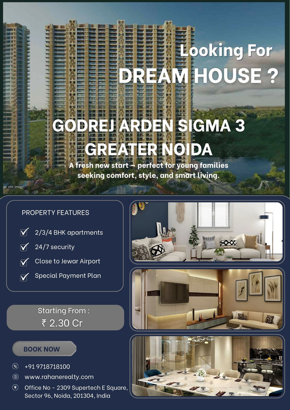 Godrej Arden Greater Noida in Sigma 3 | Luxury 2/3/4 BHK Flats