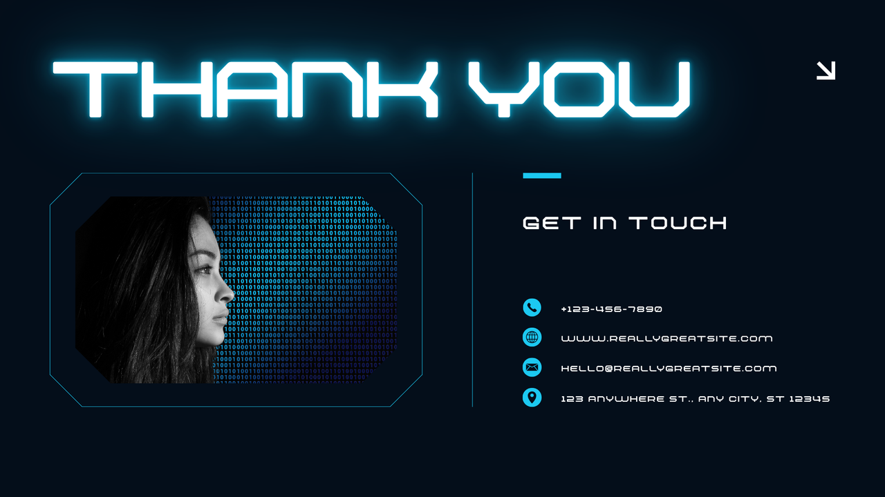 Blue Futuristic Modern Cyber Security Presentation