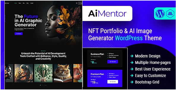 ThemeForest - AI Mentor v1.0 - AI Image Generator WordPress Theme