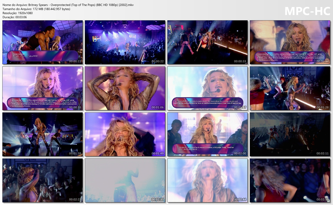 Britney Spears - Overprotected (Top of The Pops) (BBC HD 1080p) [2002]