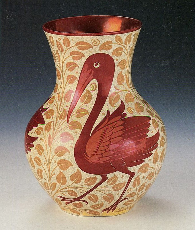 Joe Juster bird vase