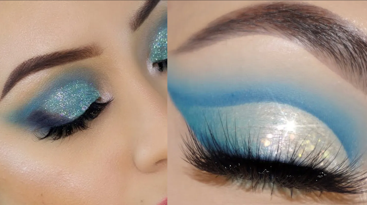 Maquillaje de ojos con sombras azul pastel, ideas para resaltar tu mirada