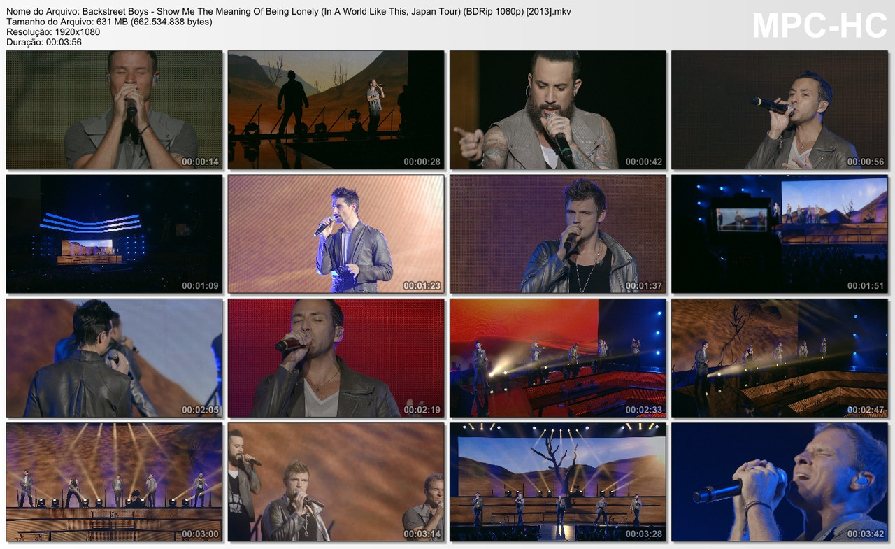 Backstreet Boys - Show Me The Meaning Of Being Lonely (In A World Like This, Japan Tour) (BDRip 1080