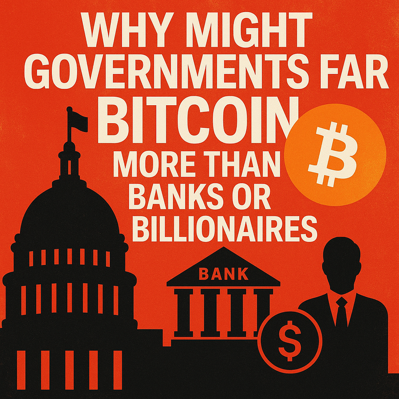 Why might governments fear Bitcoin more than banks or billionaires
