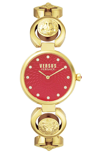 Versus by Versace S75030017 Peking Red Dial Gold Tone Stainless