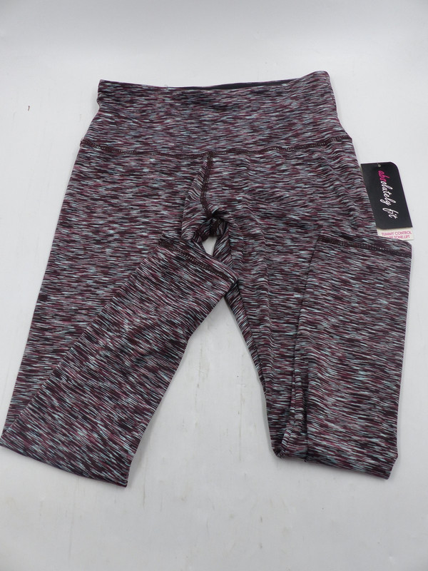 ABSOLUTLEY FIT TUMMY CONTROL LEGGINGS WINE WMNS LARGE 171SD