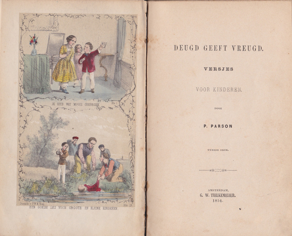 PARSON, P. - Deugd geeft vreugd. Versjes voor kinderen.
