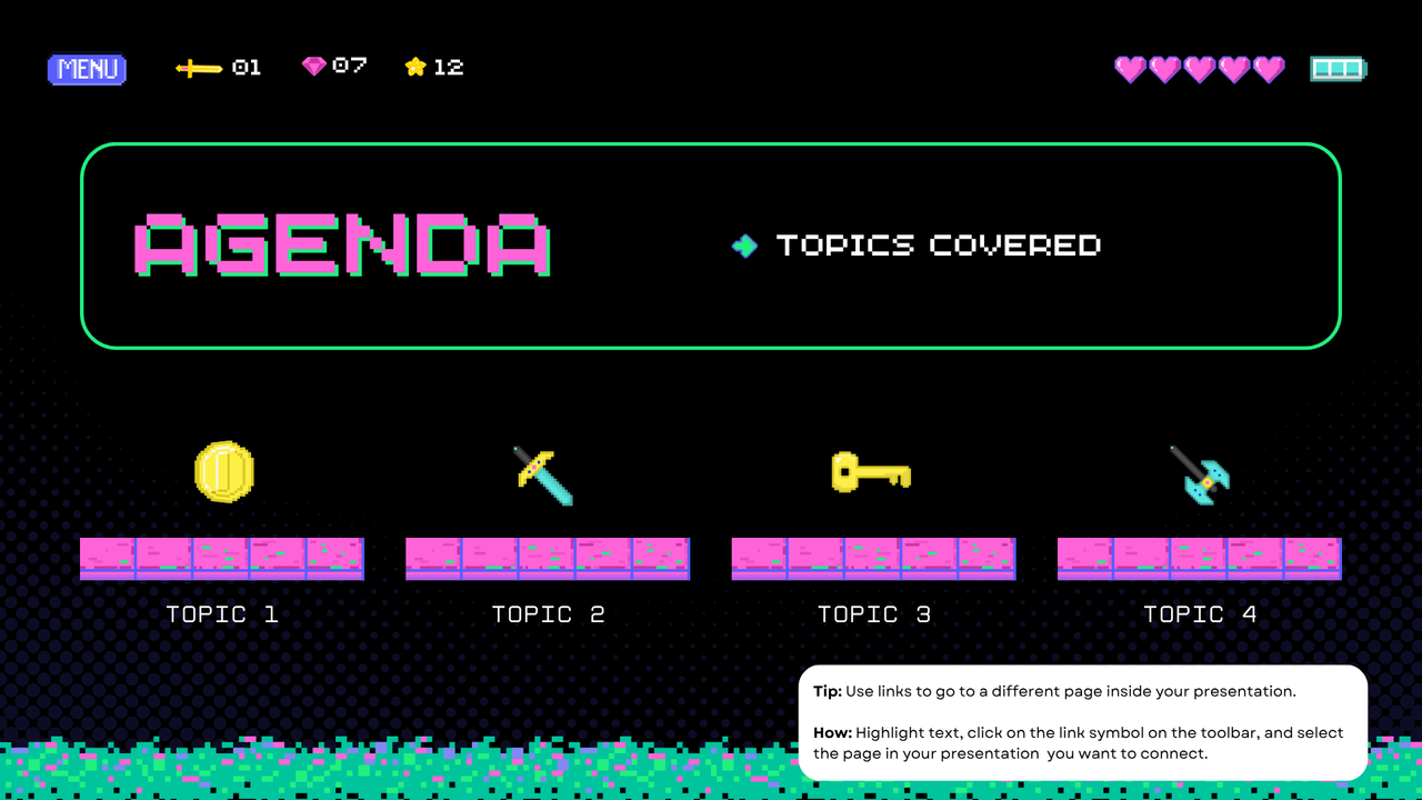 Black Neon Green Neon Pink Trendy Illustrative Creative Presentation