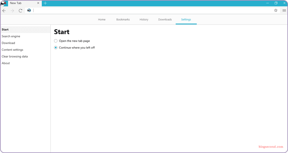 Gambaran dari Puffin Browser untuk PC Windows