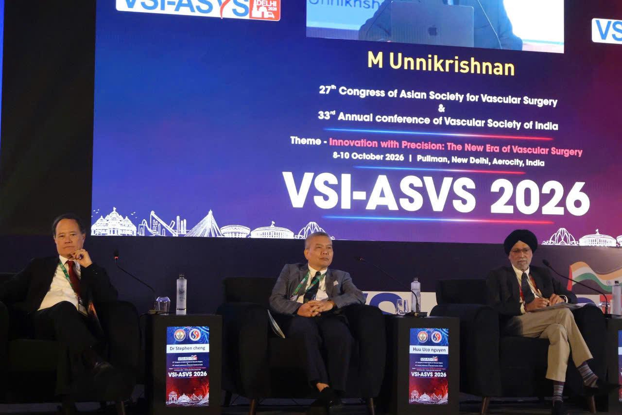 Lễ khai mạc và toàn cảnh Hội nghị Mạch máu Châu Á ASVS 2026 tại New Delhi - Đoàn VNVDA