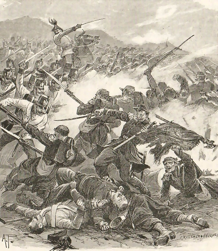 Franco austriaca Solferino salvando el aguila en la batalla de 1859