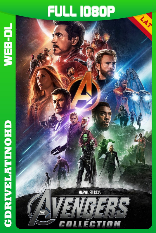 Avengers (Vengadores)-Colección (2012-2019) OPEN MATTE WEB-DL 1080p Latino-Inglés