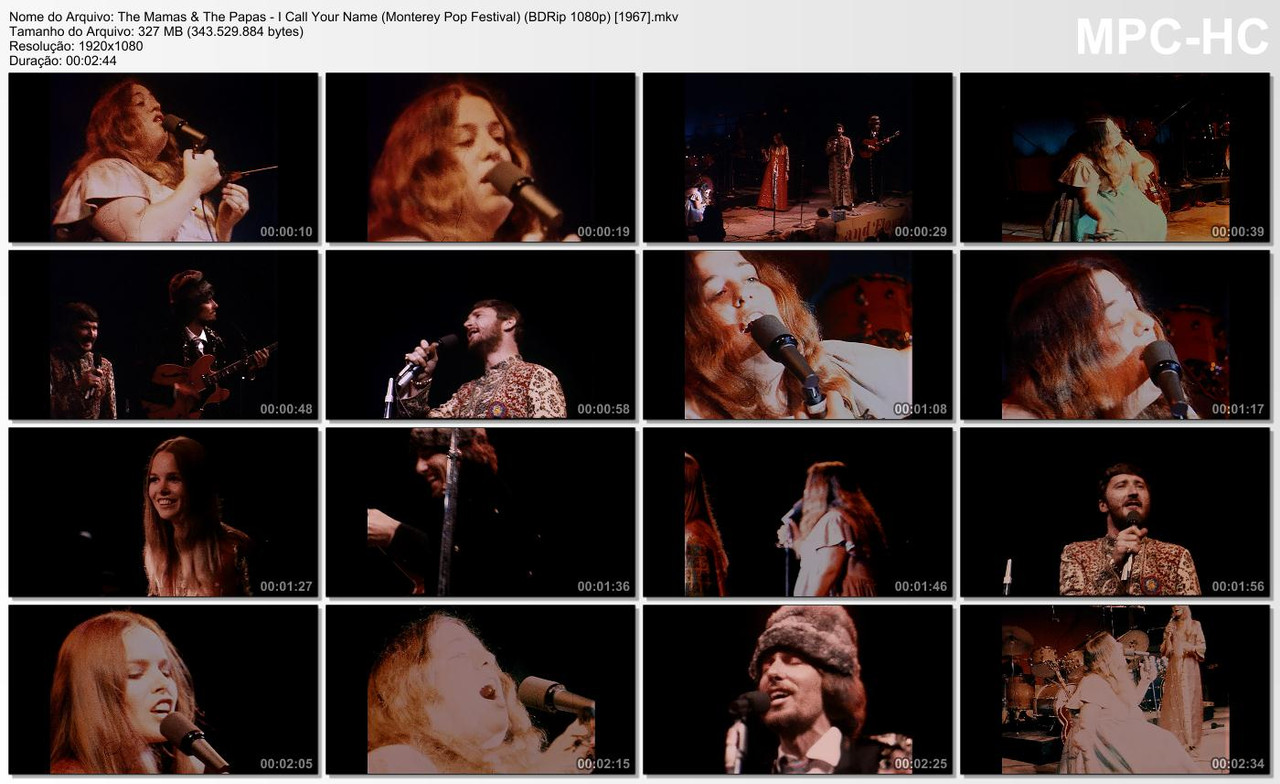 The Mamas & The Papas - I Call Your Name (Monterey Pop Festival) (BDRip 1080p) [1967]