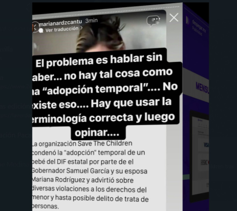Mariana Rodríguez responde a Save the Children tras 