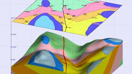 Vulcan Maptek 1X  Geological modelling & Ressources Estimate