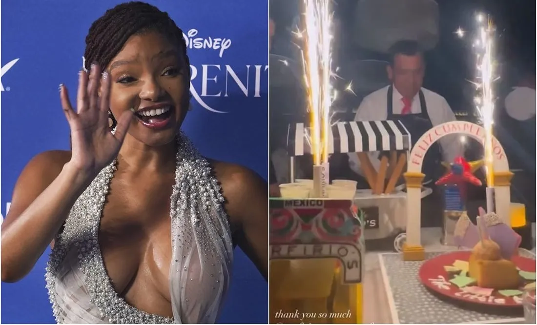 Halle Bailey encantada con sorpresa muy a la mexicana