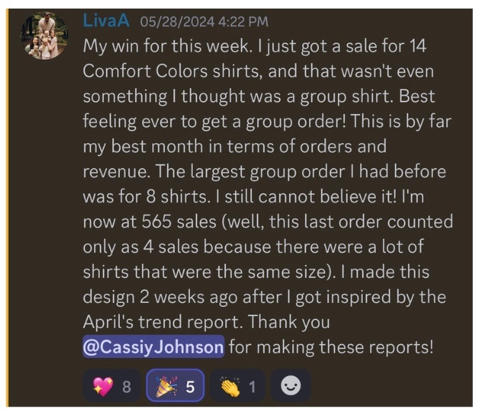 Seller result screenshot 3