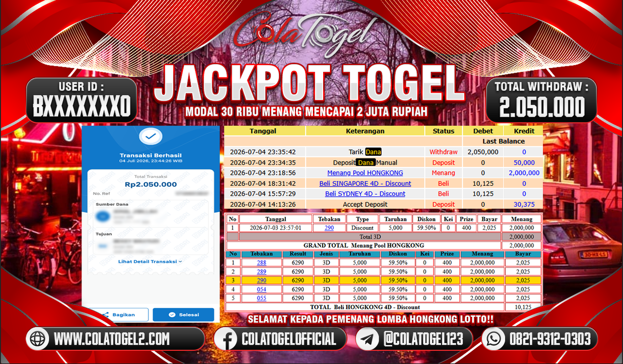 JACKPOT HONGKONG LOTTO!!