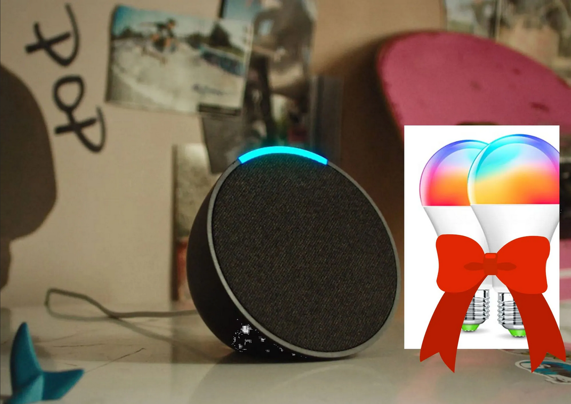 Coppel pone en remate a la Alexa Echo Pop con focos inteligentes de regalo