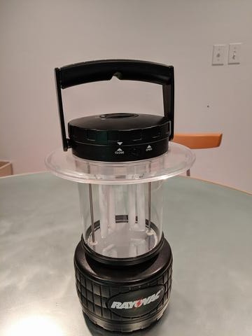 Indoor Lantern for use during hurricane power outages