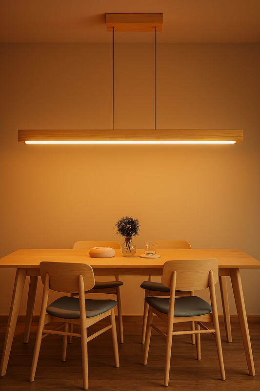 Minimalistische Glas-Hängeleuchte