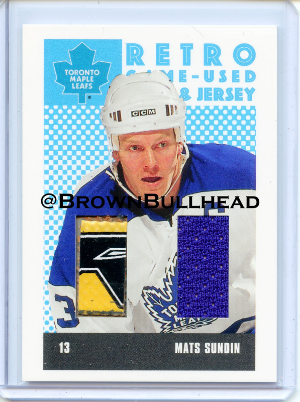 Stick Jersey RSJ-14 Mats Sundin Toronto Maple Leafs COPY 7A