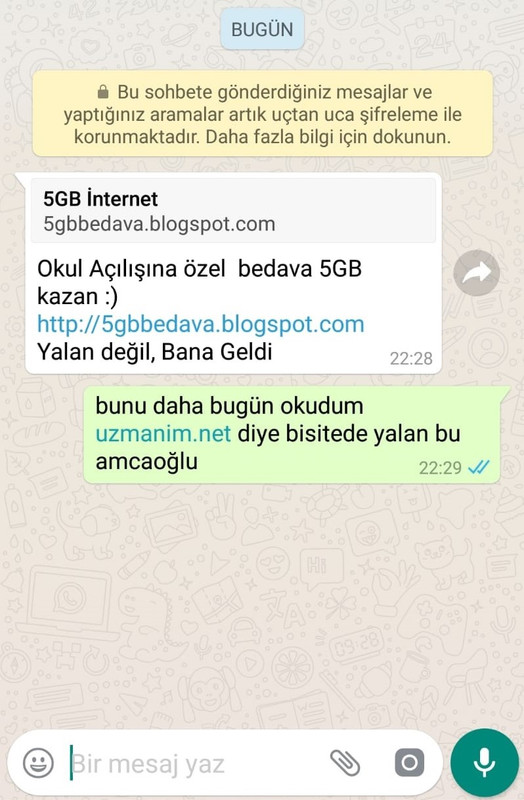 okul açılışına özel bedava 5gb