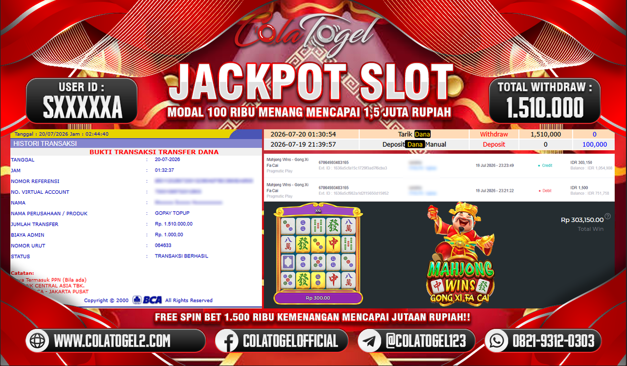 JACKPOT SLOT GACOR!!