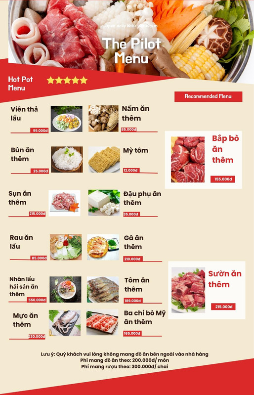 Menu trang 3
