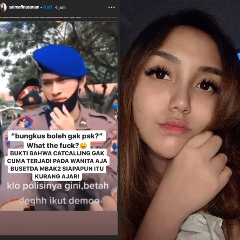 Salmafina Sunan komentari video polisi kena catcalling